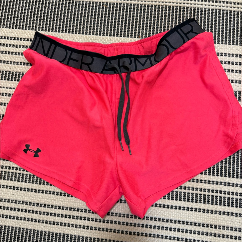 Under Armour Women's Bright Pink Athletic Shorts Medium
